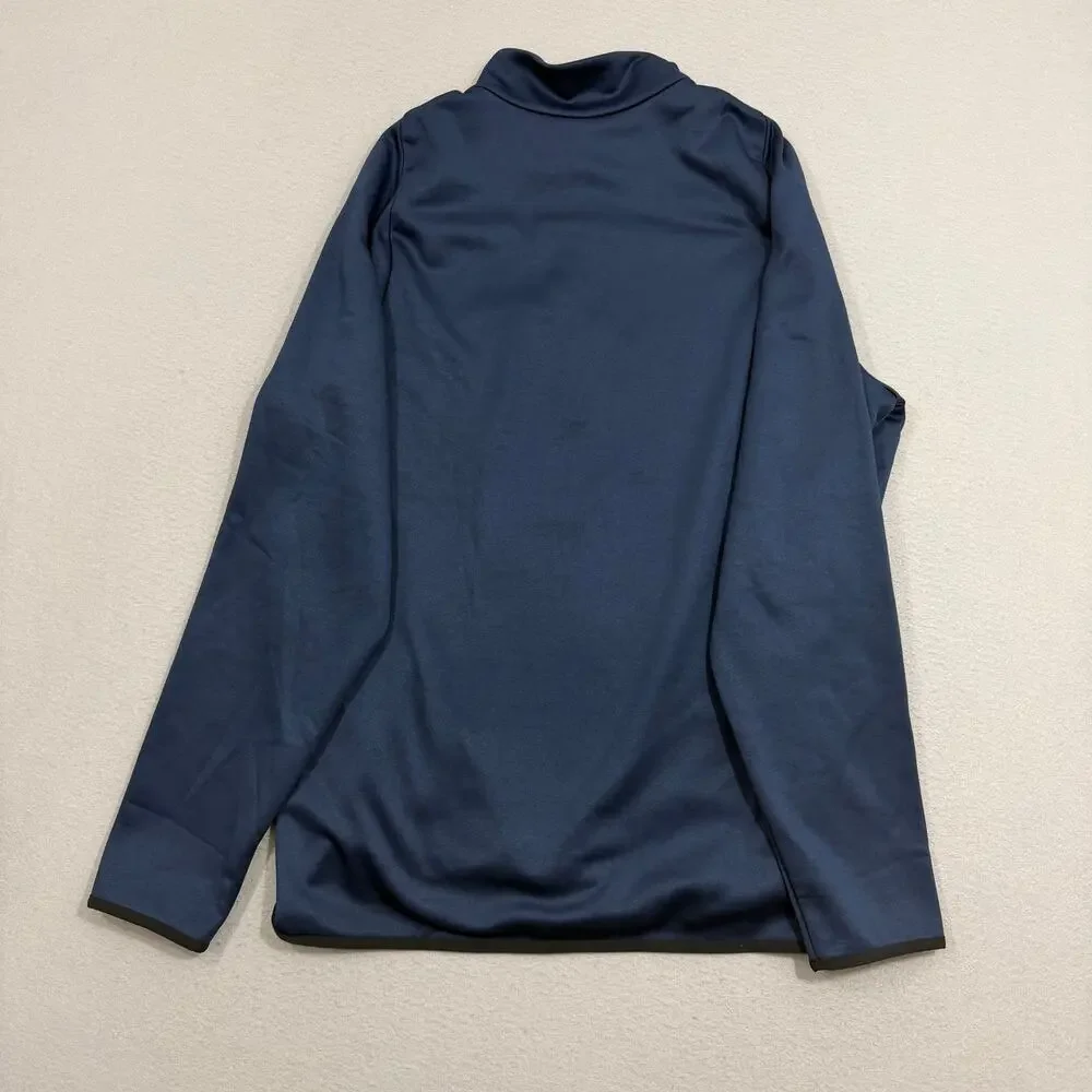 Nike Michigan Recreational Sports 1/4 Zip Pullover Large Blue Wolverines NWOT